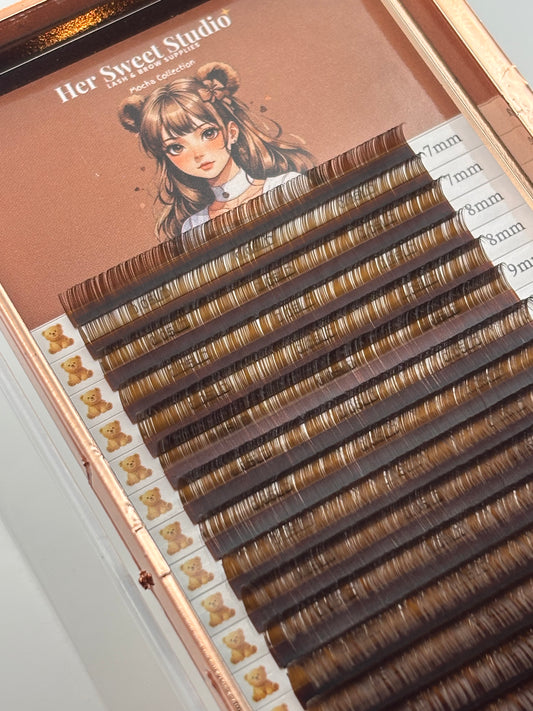 0.05 Cocoa LD Brown Mixed Lash Tray [7-15mm]