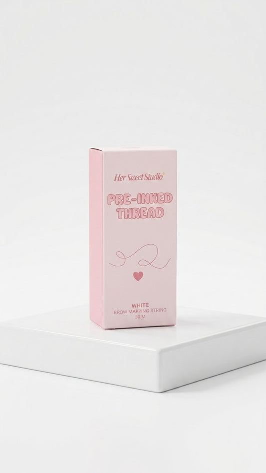 White Pre-Inked Brow Mapping String